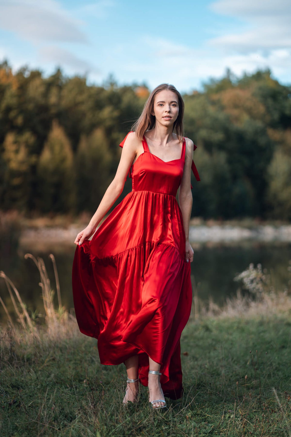 Scarlet Rose Red Silk Maxi Dress | Elegant Womens Evening Dresses Silk Closet Scarlet Rose Red Silk Maxi Dress | Elegant Womens Evening Dresses Silk Closet